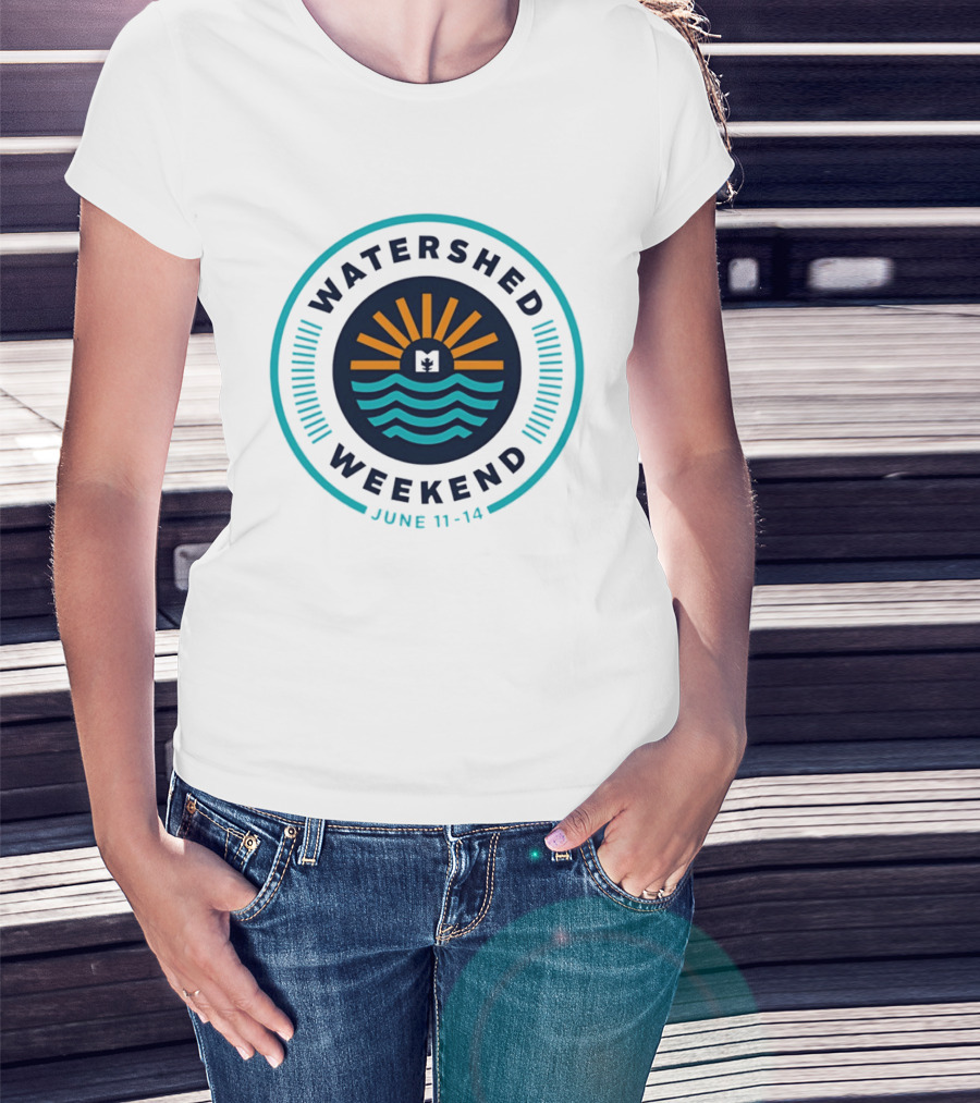 Watershed Weekend June 11 14 Sun Water Nature Outdoors Minimalist T-Shirt
