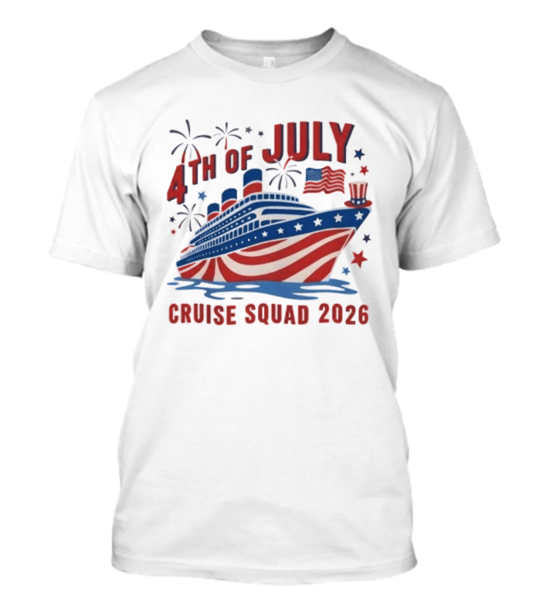 4th Of July Cruise Squad 2026 USA Patriotic Celebration T-Shirt