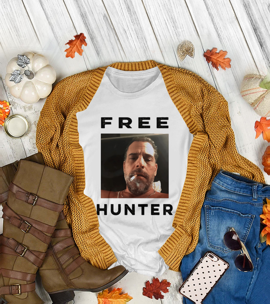 Hunter Biden Free Political Satire shot Smoking T-Shirt