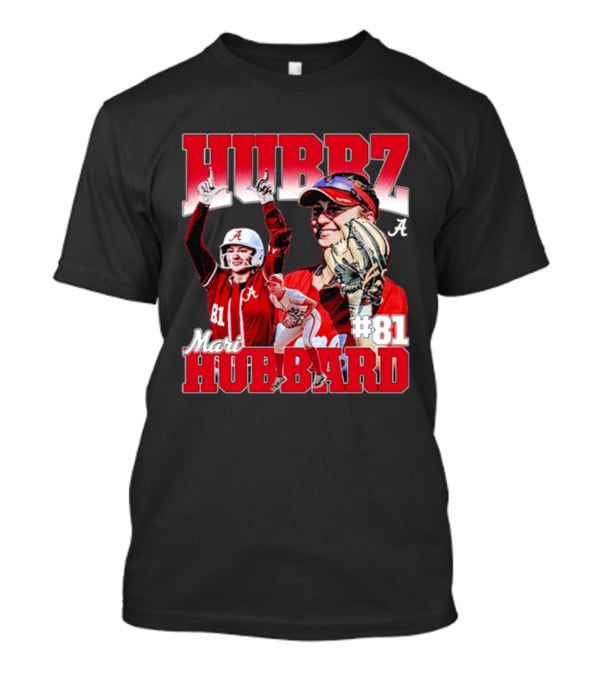 Mari Hubbard Alabama Softball Hubz #81 NCAA Player Collage T-Shirt