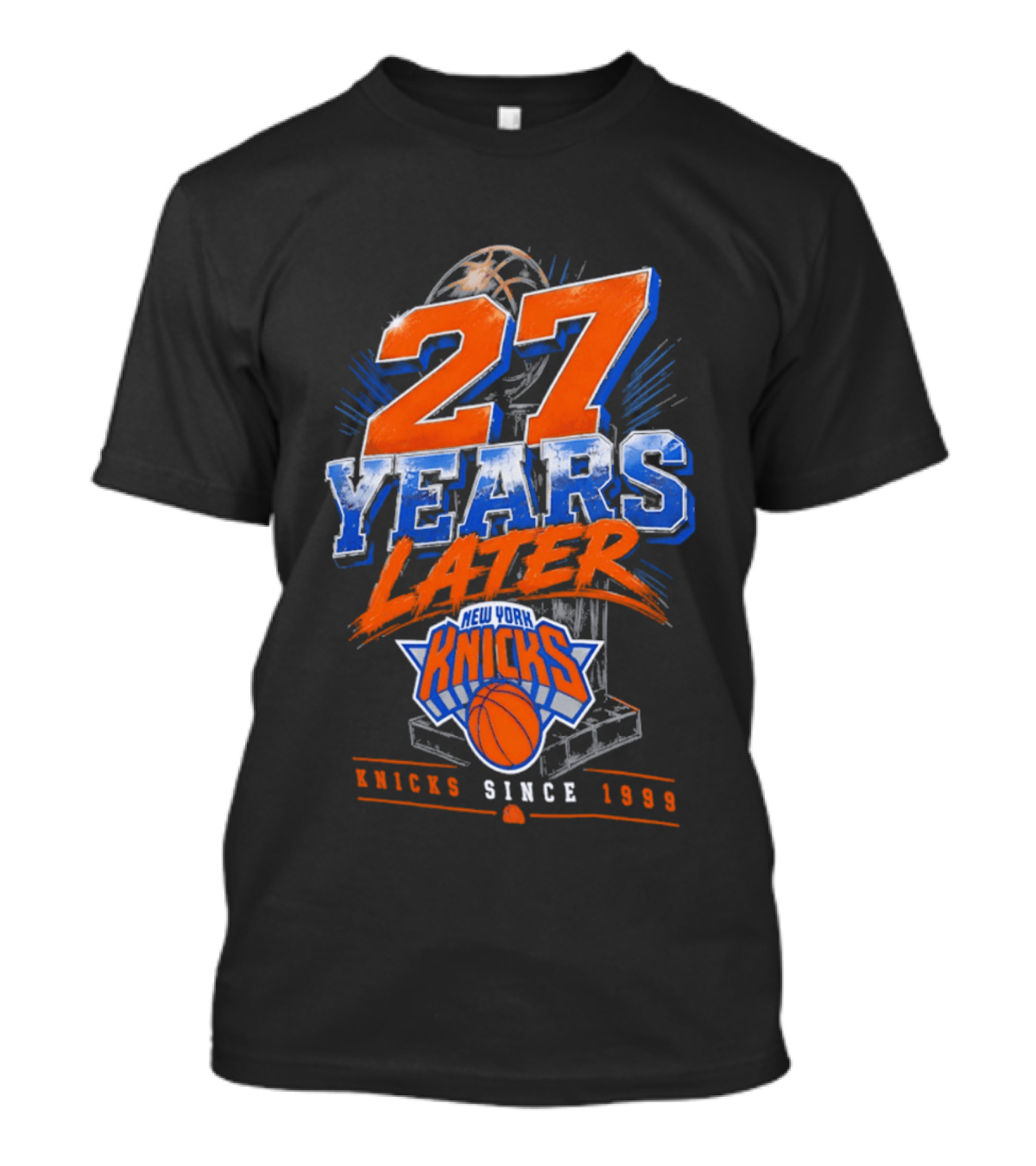New York Knicks 27 Years Later Since 1999 NBA Basketball Anniversary T-Shirt