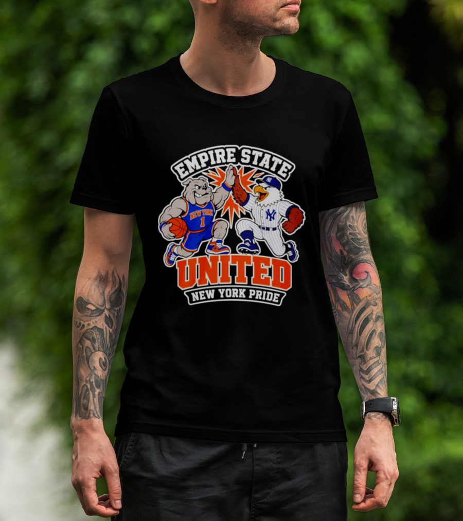 Empire State United New York Knicks Yankees Pride T-Shirt