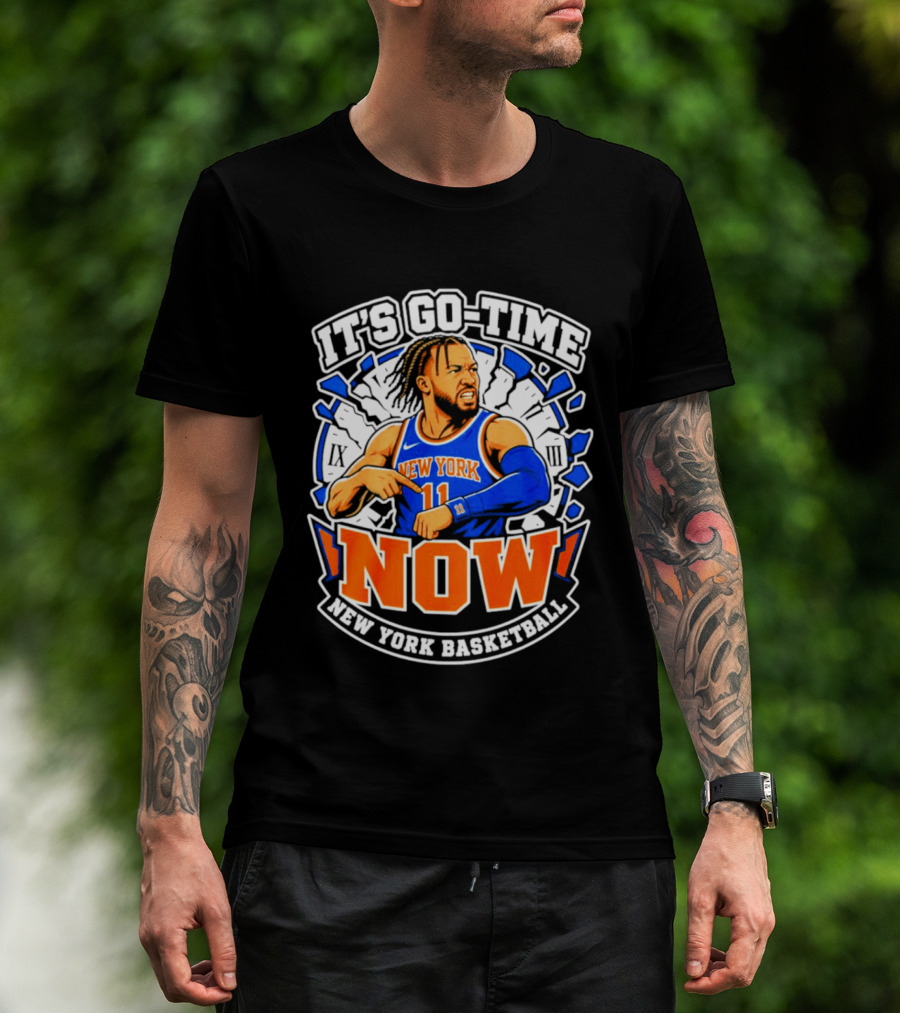 New York Basketball Jalen Brunson It's Go Time Now T-Shirt