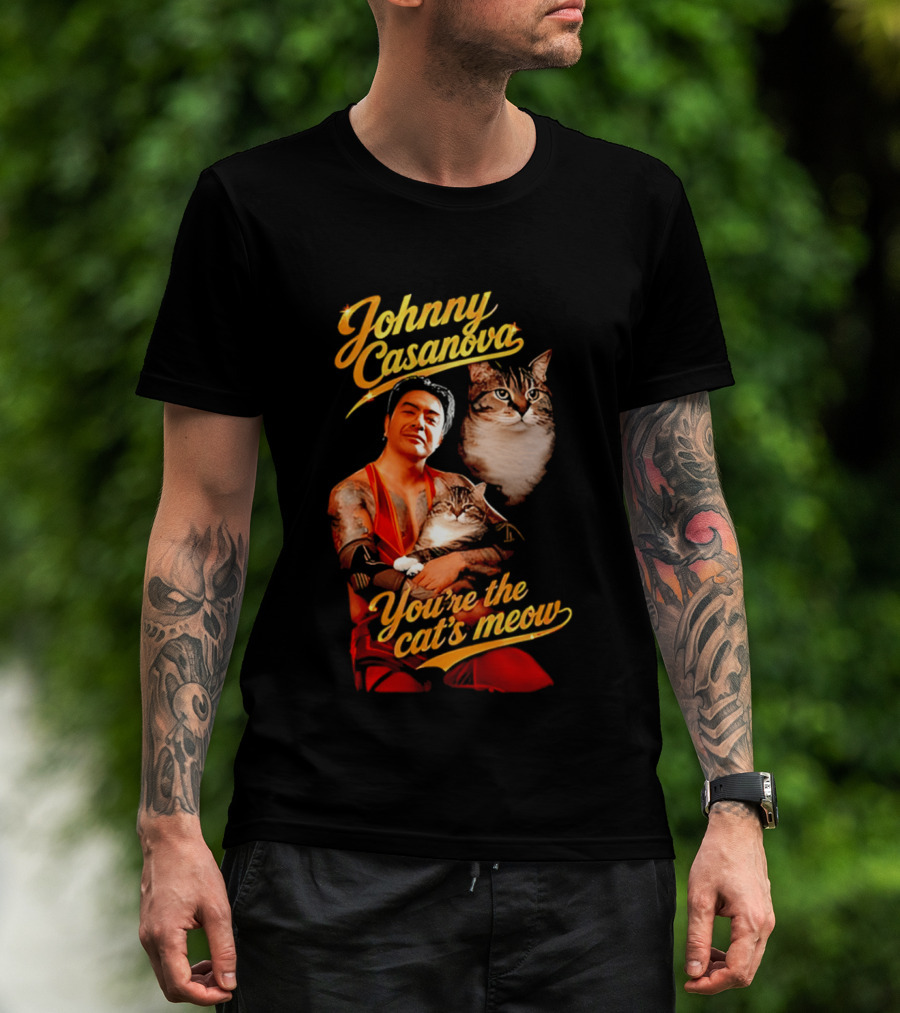 Johnny Casanova Cat's Meow JK Pop Cats T-Shirt