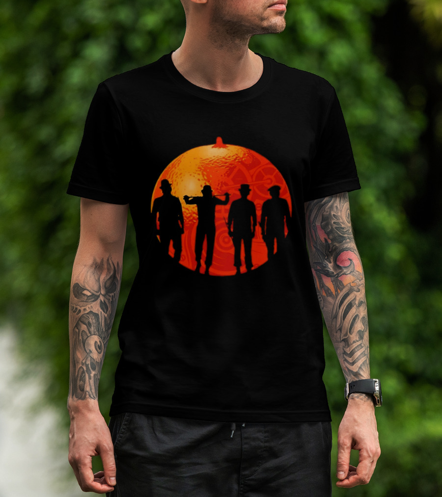 A Work Orange The Droogs Silhouettes Orange Gang T-Shirt