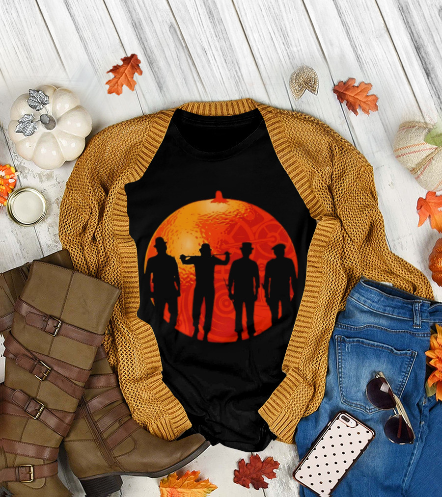 A work Orange The Droogs Silhouettes Orange Gang T-Shirt