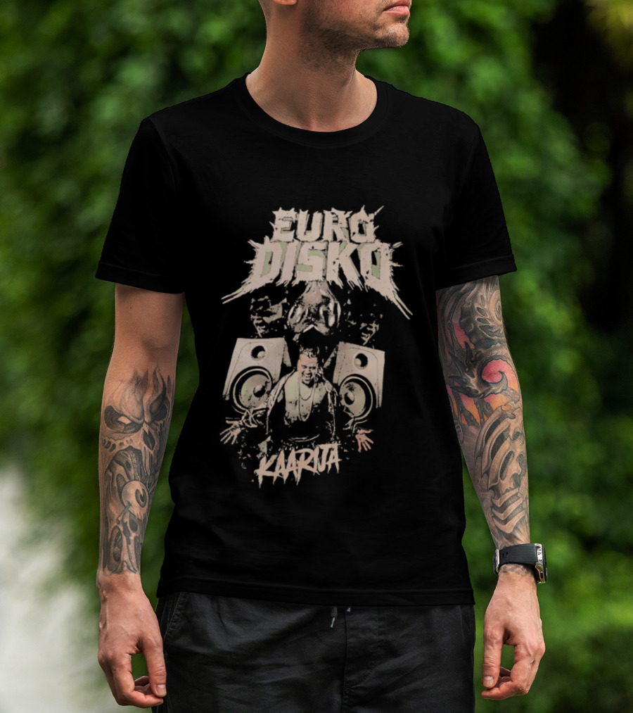 Euro Disko Kaarija Music Speakers And Dance Party T-Shirt