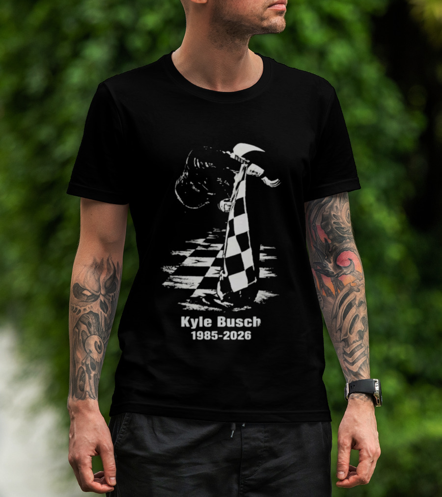 Kyle Busch 1985 2026 Memorial Rowdy Legend T-Shirt