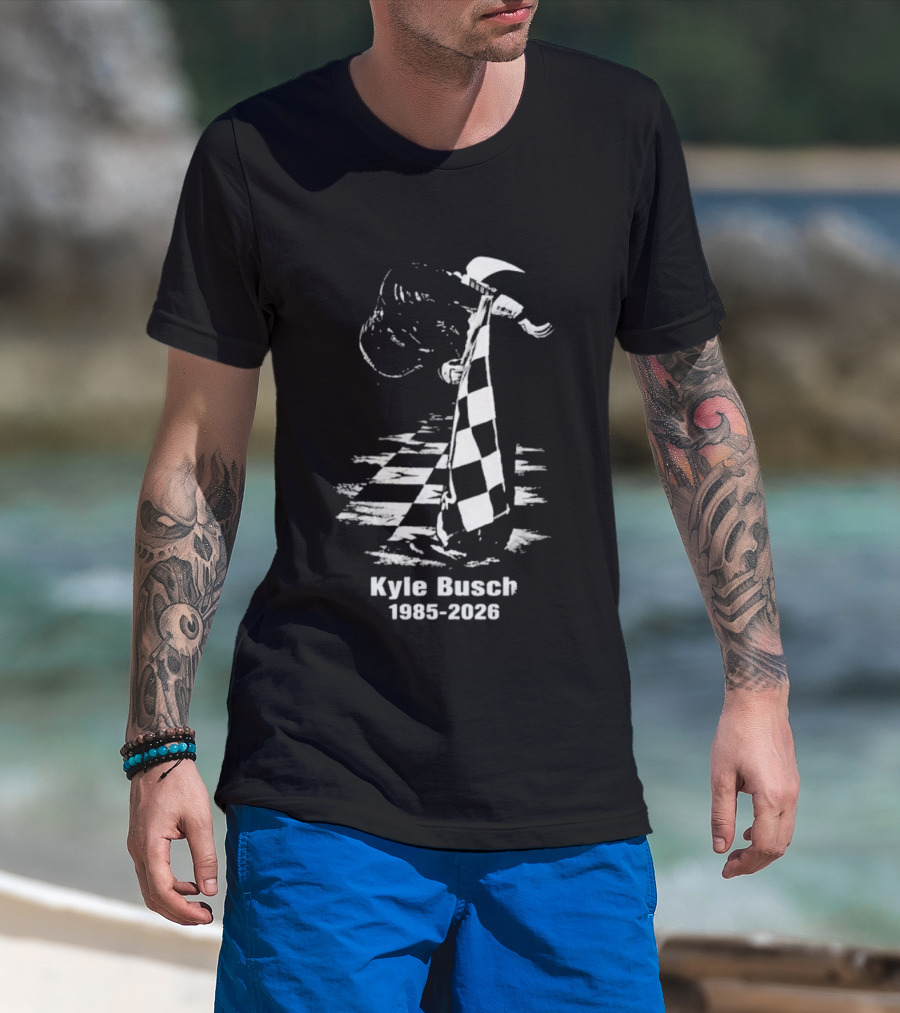 Kyle Busch 1985 2026 Memorial Rowdy Legend T-Shirt