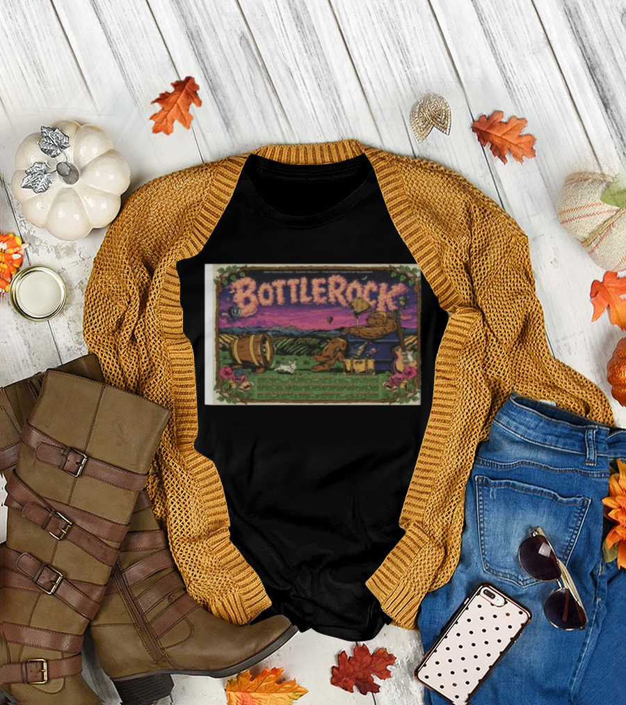 BottleRock Napa Valley Festival 2026 Grateful Dead Hot Air Balloons Fields T-Shirt
