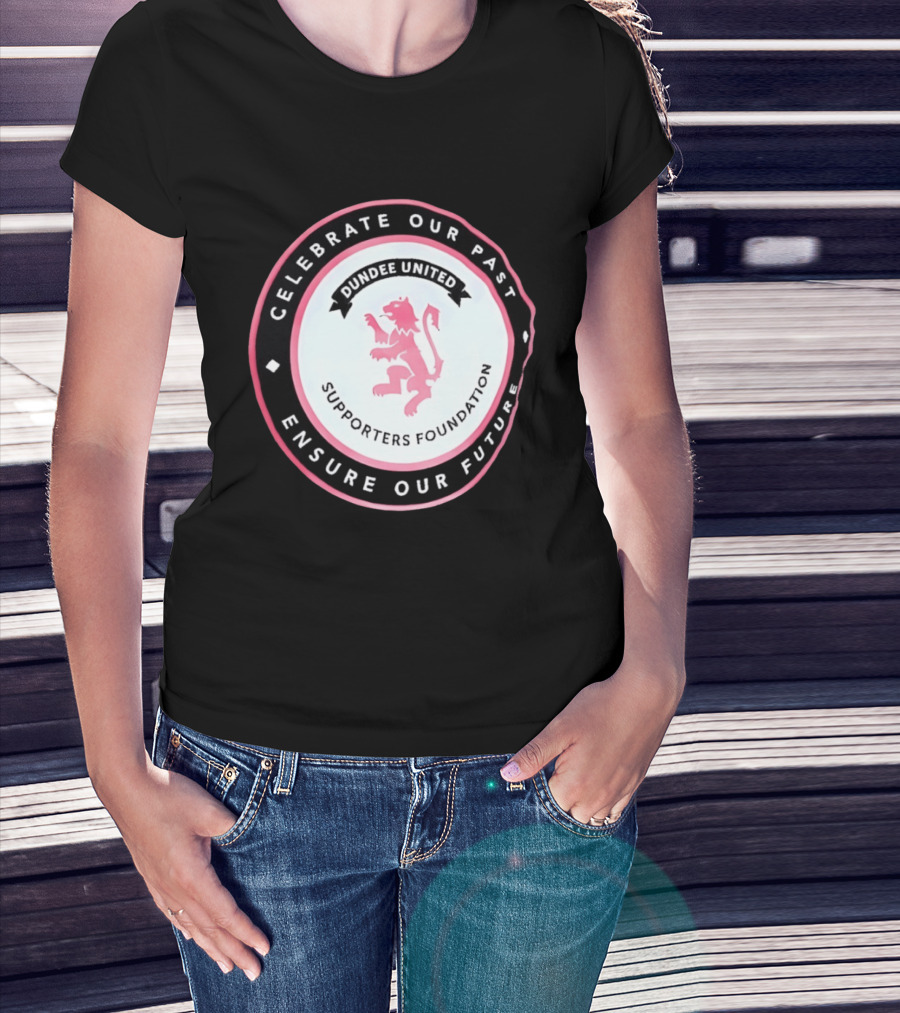 Dundee United Celebrate Our Past Ensure Our Future Supporters Foundation Lion Crest T-Shirt