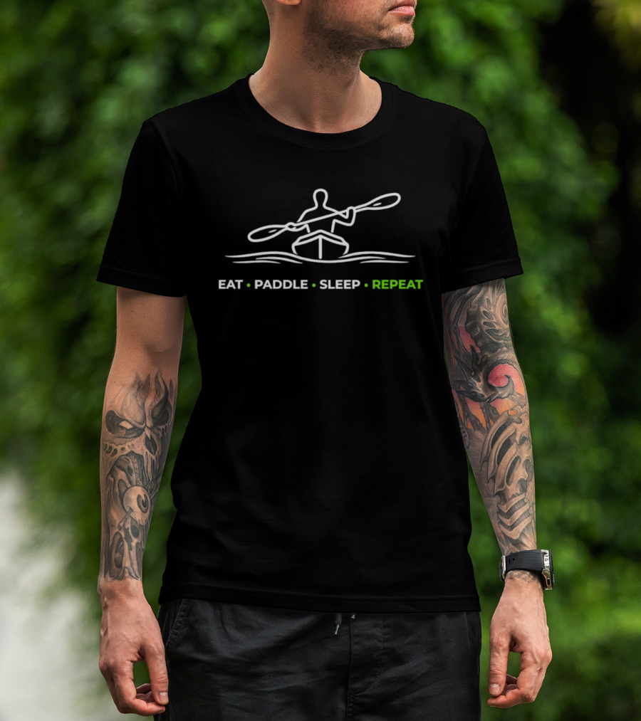 Eat Paddle Sleep Repeat Kayaking Enthusiast Lifestyle T-Shirt