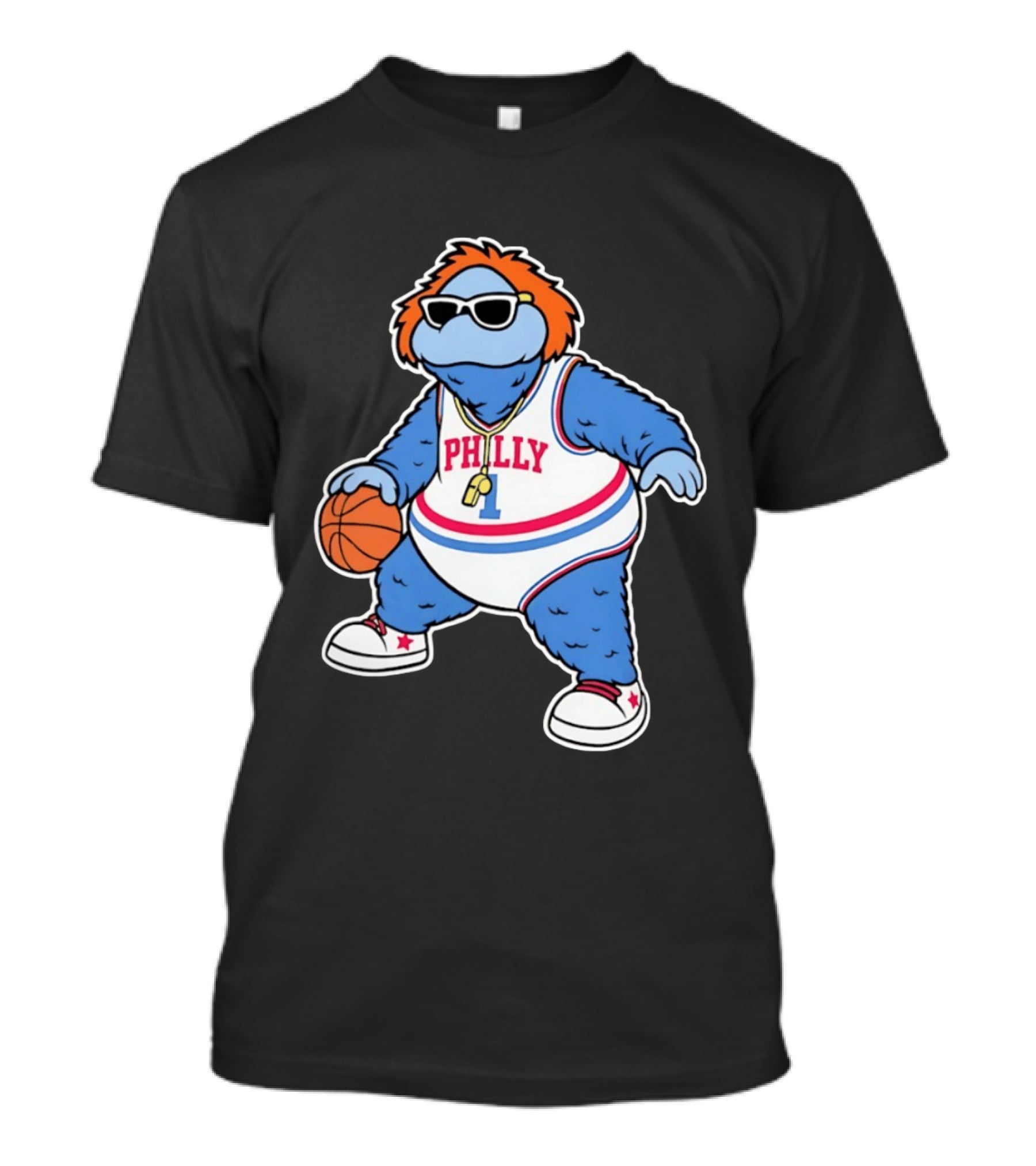Philly Hoops Monster 76ers Hip Hop T-Shirt