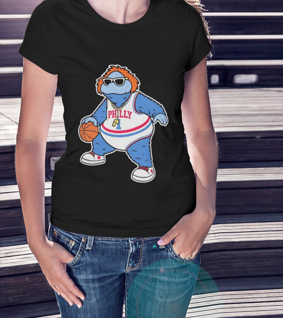 Philly Hoops Monster 76ers Hip Hop T-Shirt