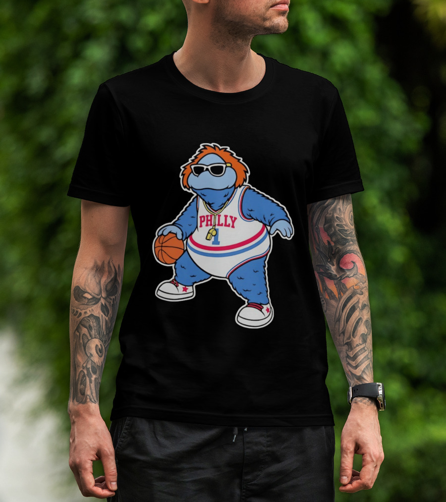 Philly Hoops Monster 76ers Hip Hop T-Shirt