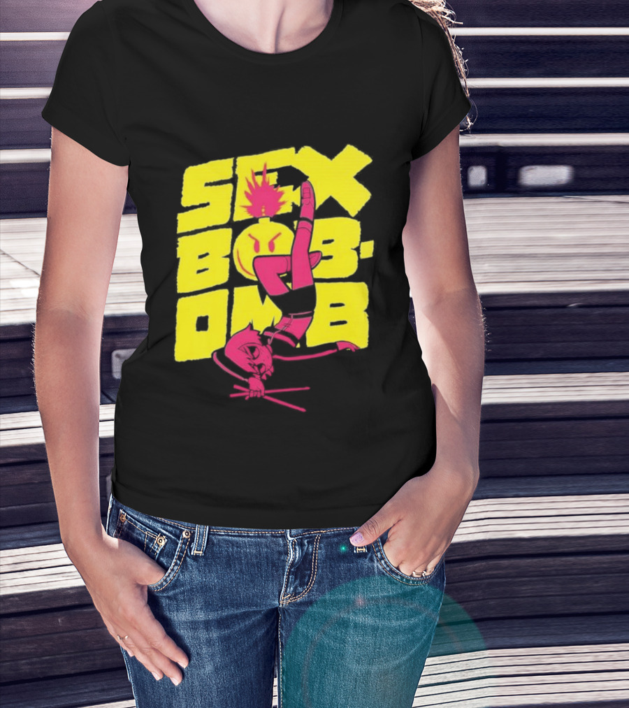 Scott Pilgrim Vol 3 Infinite Sadness 20th Anniversary Sex Bob Omb Explosion T-Shirt