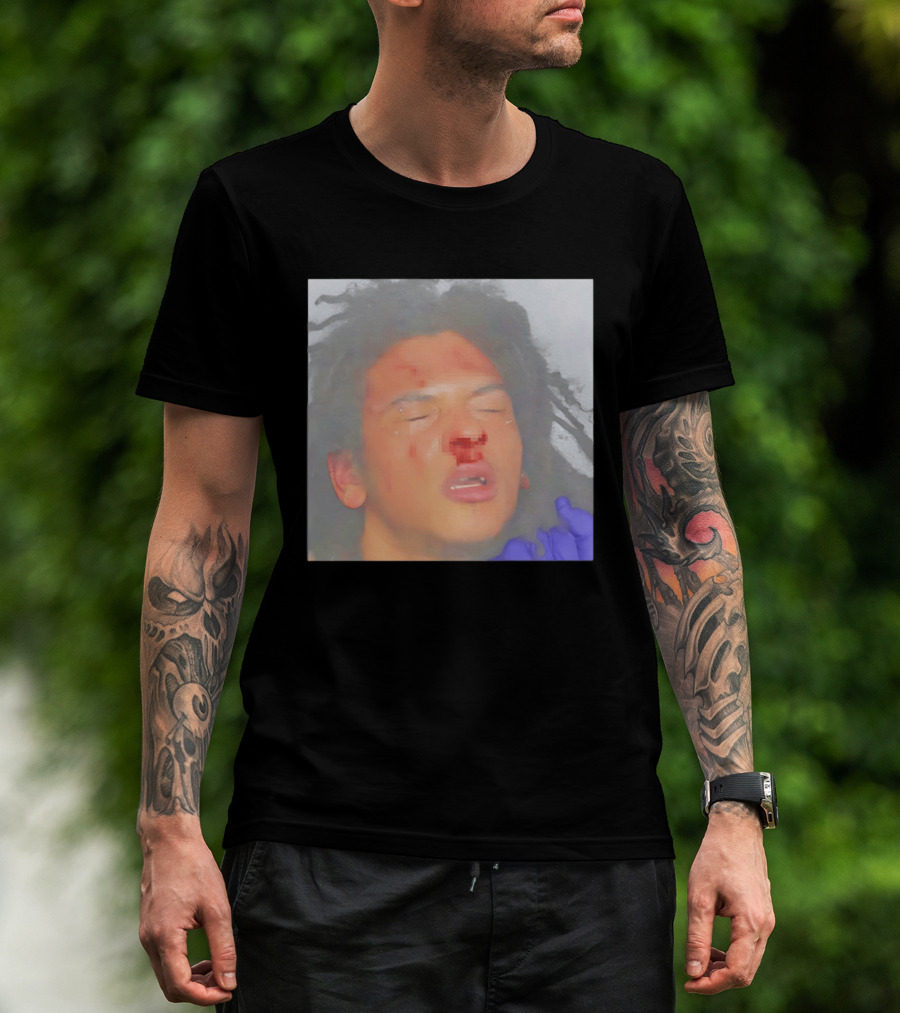 John Doe Unknown Player Generic Team Bloody Face T-Shirt