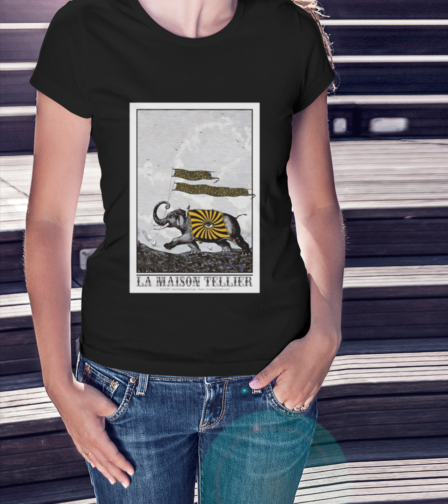 La Maison Tellier La CLEF Saint Germain En Laye Le Samedi 6 Juin 2026 Elephant T-Shirt