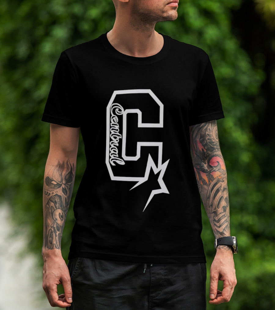 Centrual Word Letter C With Star T-Shirt
