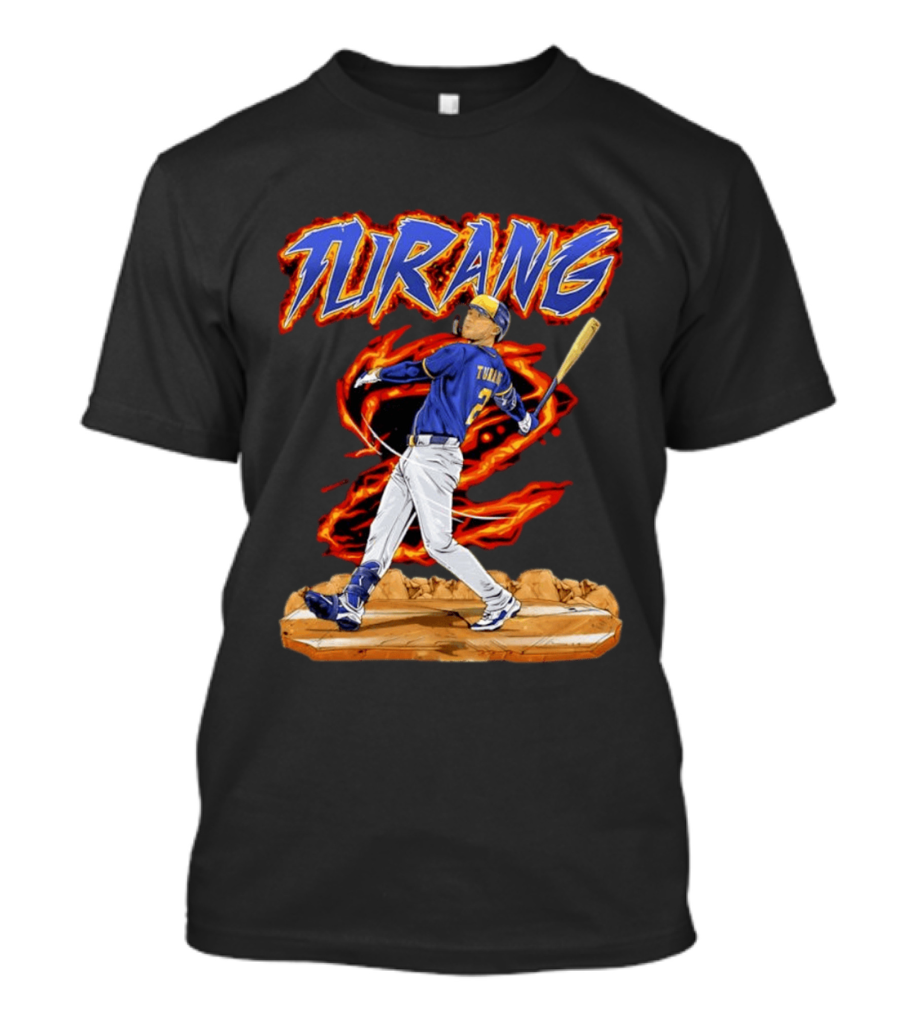 Milwaukee Brewers Brice Turang Number 2 Planet Brewers T-Shirt