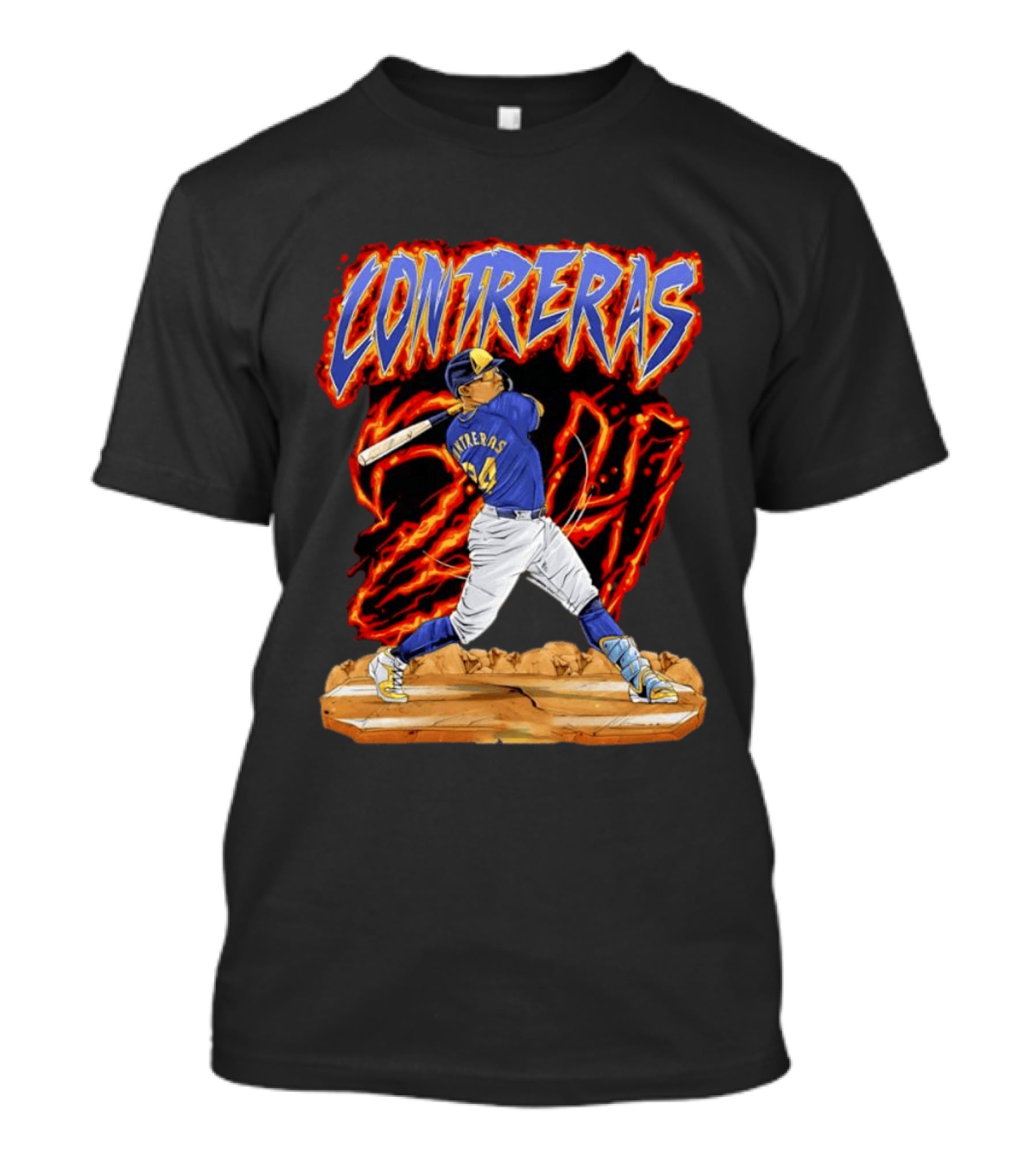 CONTRERAS Milwaukee Brewers Baseball 24 T-Shirt