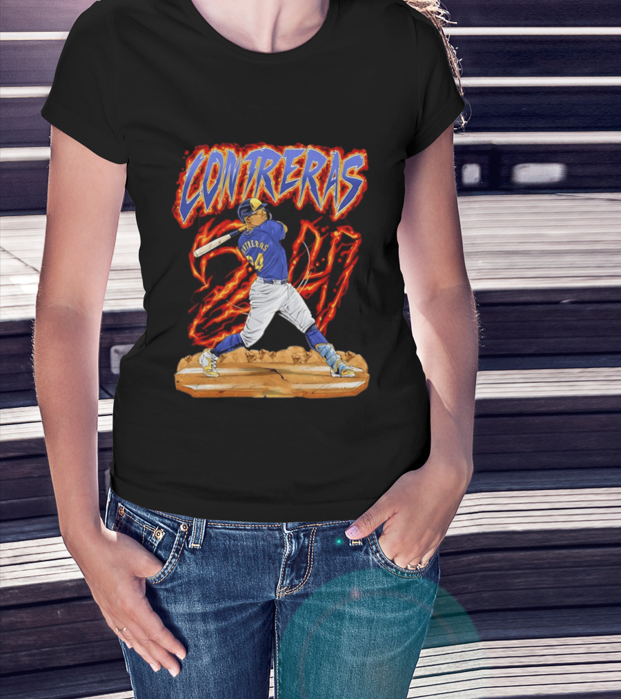 CONTRERAS Milwaukee Brewers Baseball 24 T-Shirt