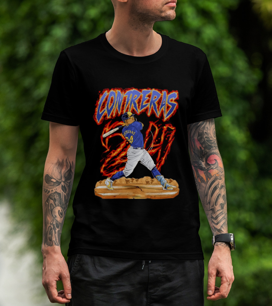 CONTRERAS Milwaukee Brewers Baseball 24 T-Shirt