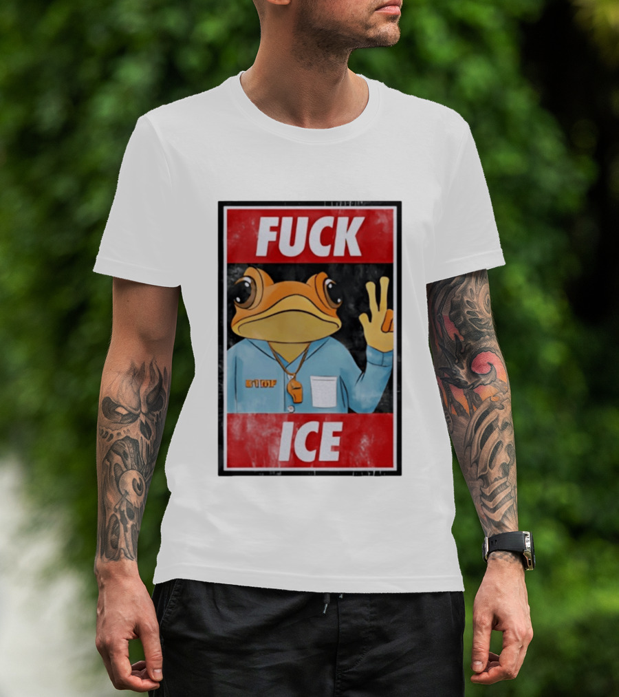 Fuck ICE DTMF Frog Whistle New York Knicks Player Basketball Sports T-Shirt