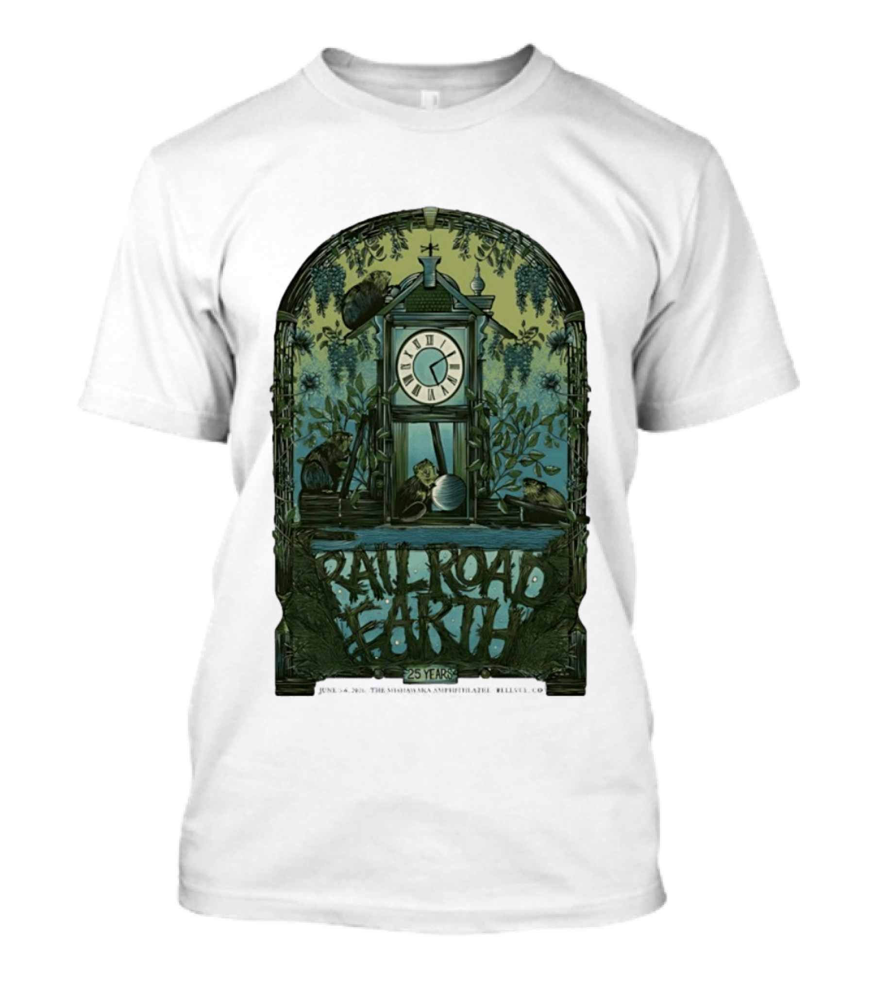 Railroad Earth 25 Years Anniversary Tour June 5 6 2026 Bellvue CO And Nature T-Shirt