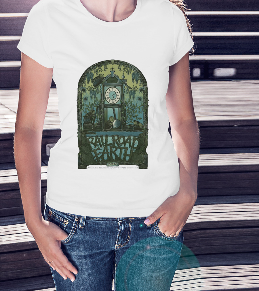 Railroad Earth 25 Years Anniversary Tour June 5 6 2026 Bellvue CO And Nature T-Shirt