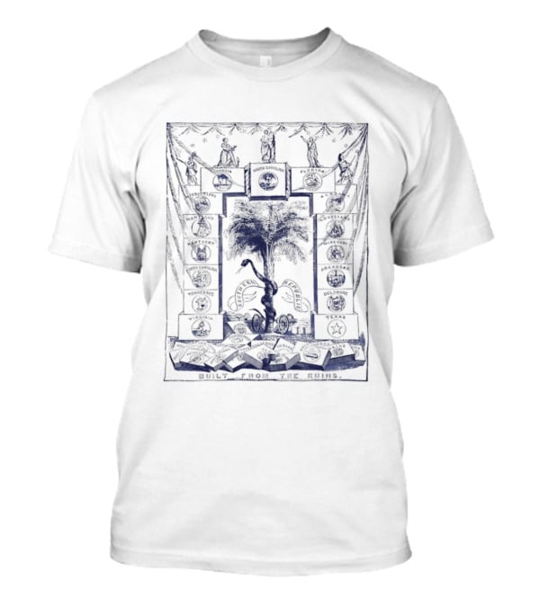 Southern Republic Built From The Ruins South Carolina Georgia Florida Palm Tree T-Shirt