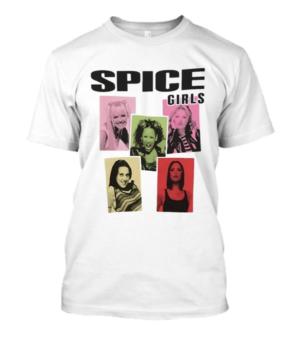 Spice Girls Emma Mel B Geri Mel C Victoria T-Shirt