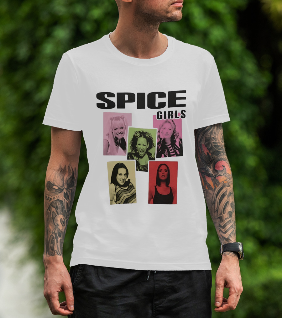 Spice Girls Emma Mel B Geri Mel C Victoria T-Shirt