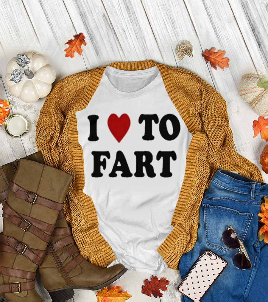 I Heart to Fart Bert Blyleven Humor T-Shirt