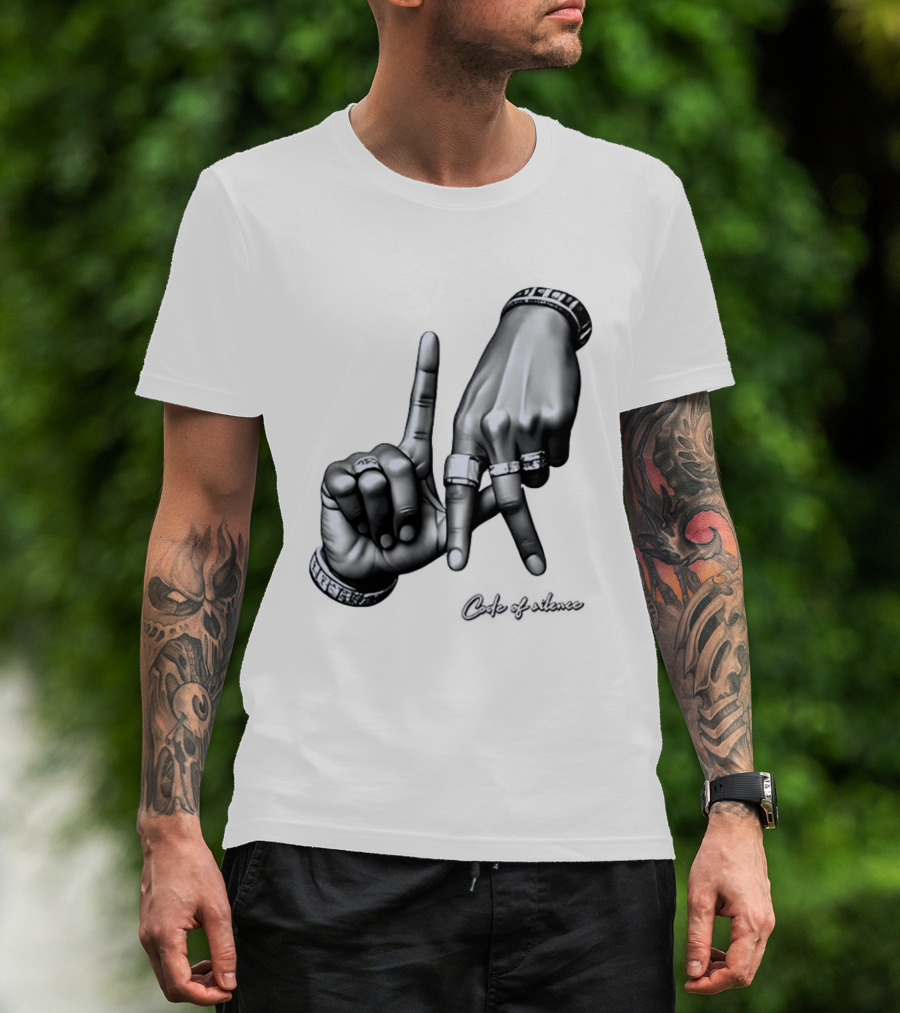 Code Of Silence LA Hand Gesture T-Shirt