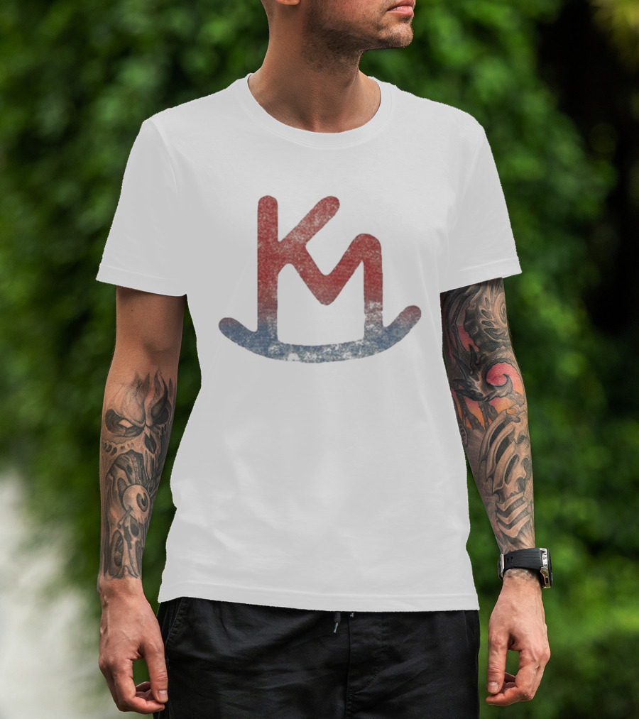 Kacey Musgraves KM Western Cattle Brand Red Blue T-Shirt