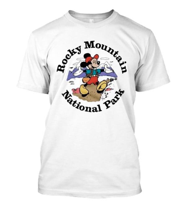 Mickey Mouse Hiking Adventure Rocky Mountain National Park T-Shirt