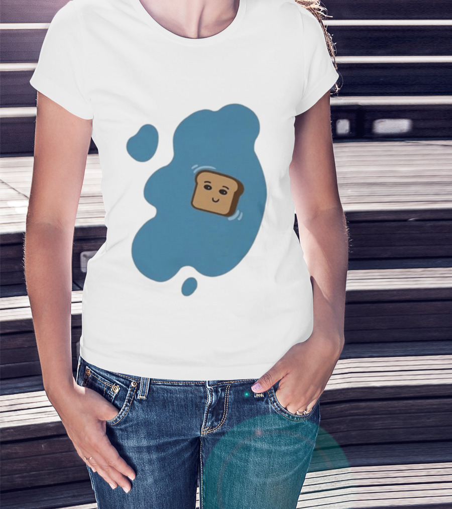 New Soggy Toast Another Spill Happy Bread In Puddle T-Shirt