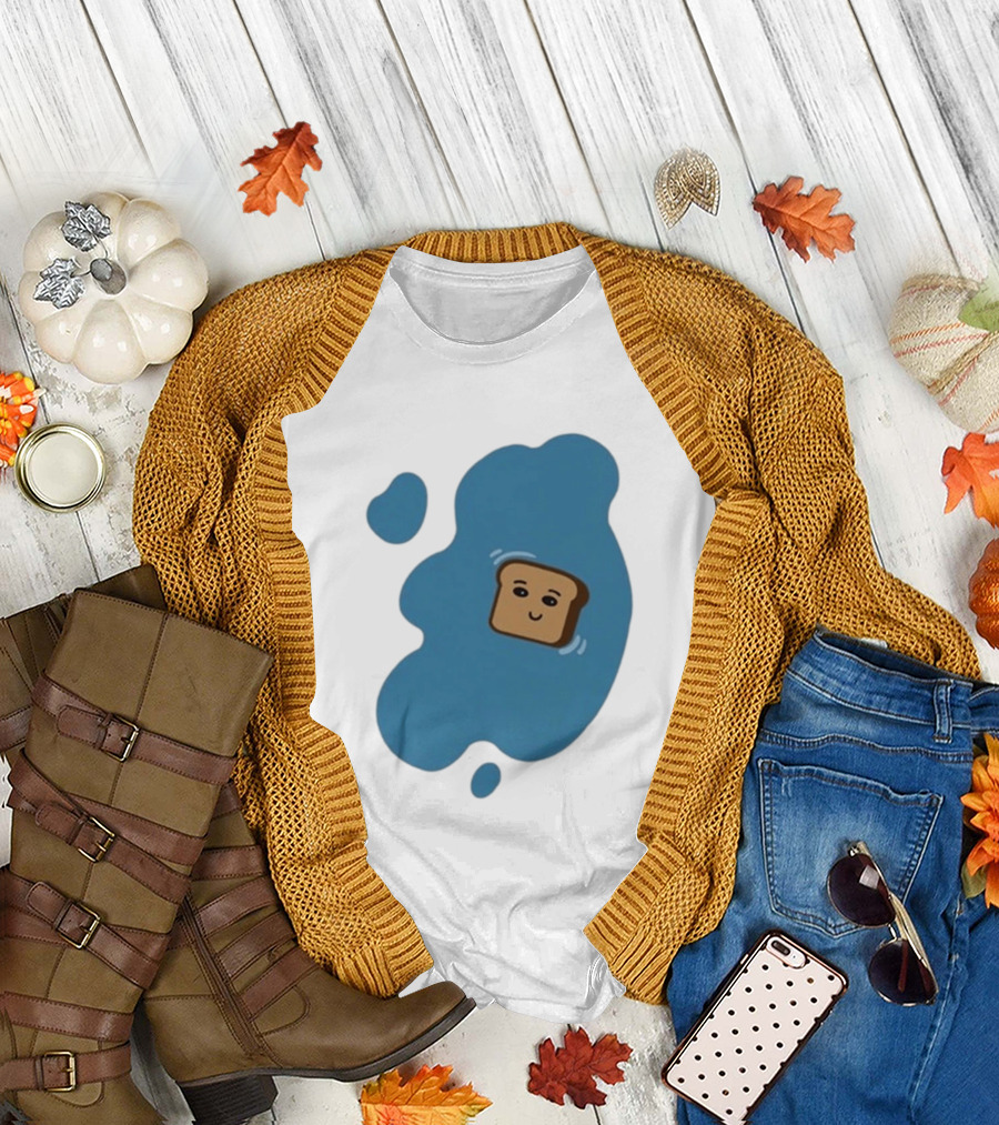New Soggy Toast Another Spill Happy Bread in Puddle T-Shirt