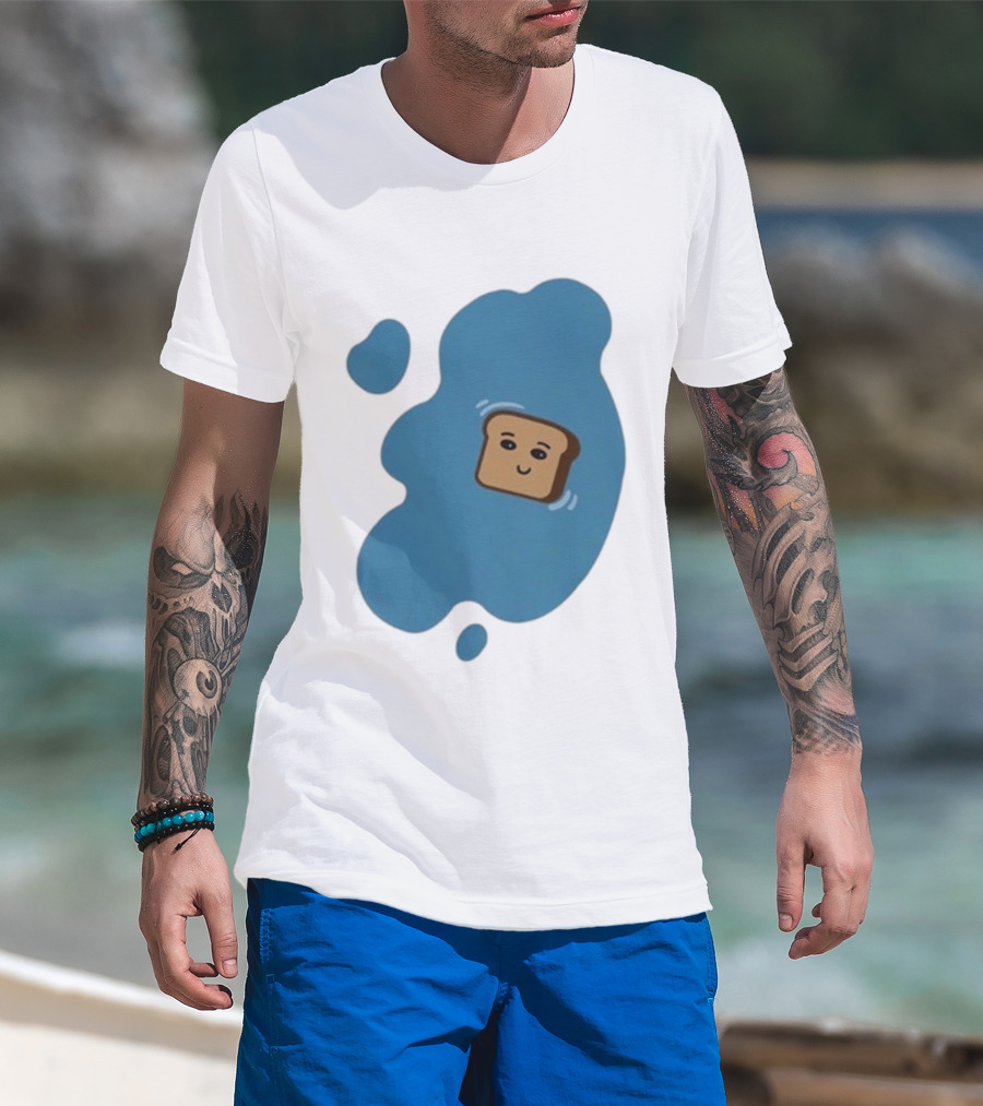 New Soggy Toast Another Spill Happy Bread In Puddle T-Shirt