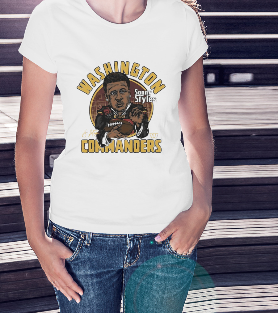 Washington Commanders Sonny Styles Classic Caricature T-Shirt