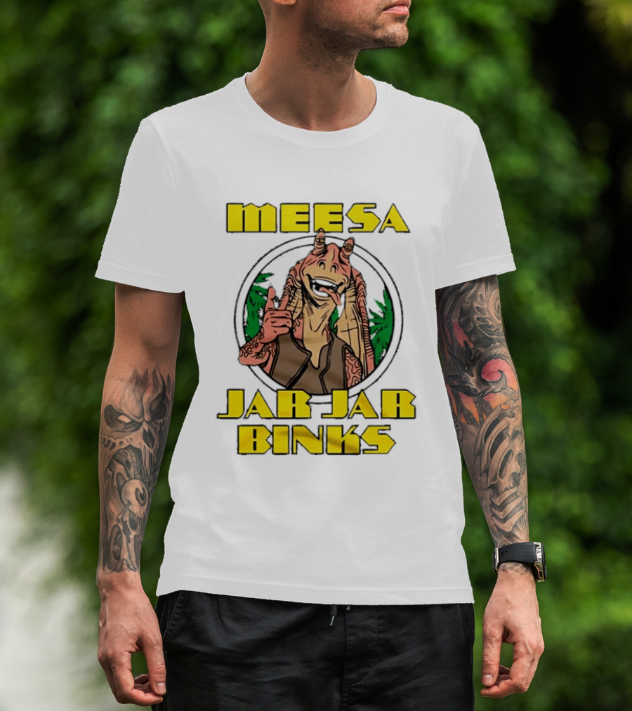 Meesa Jar Jar Binks Star Wars Fun Character Image T-Shirt
