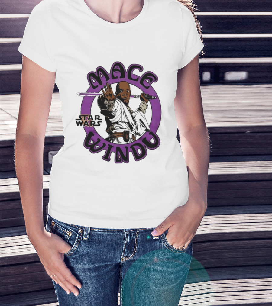 Star Wars Mace Windu Purple Jedi T-Shirt