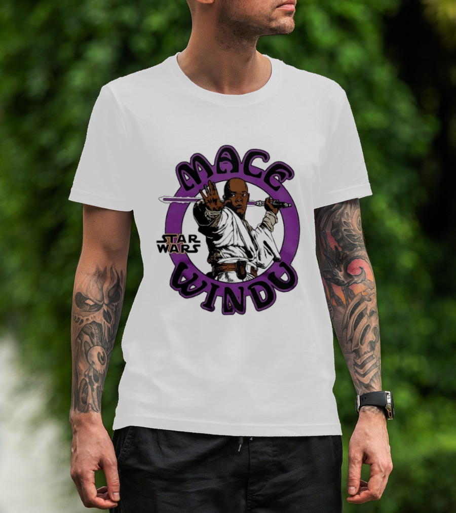 Star Wars Mace Windu Purple Jedi T-Shirt