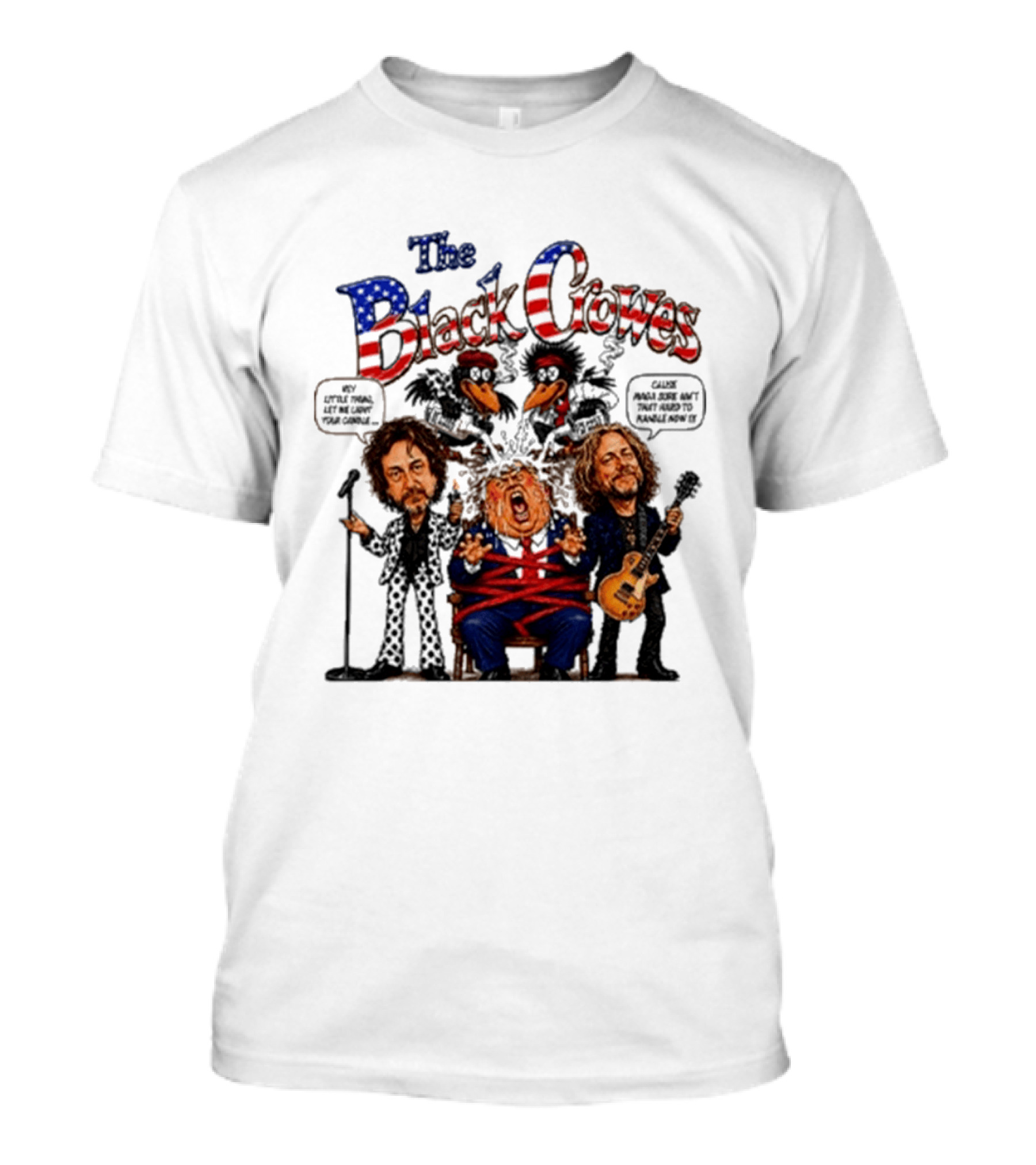 The Black Crowes Dump On Trump Political Commentary Band T-Shirt