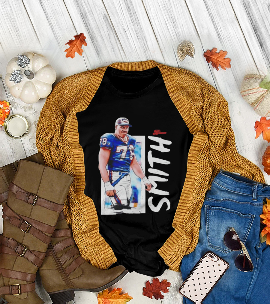 Buffalo Bills Bruce Smith 78 Sack Man NFL Legends T-Shirt