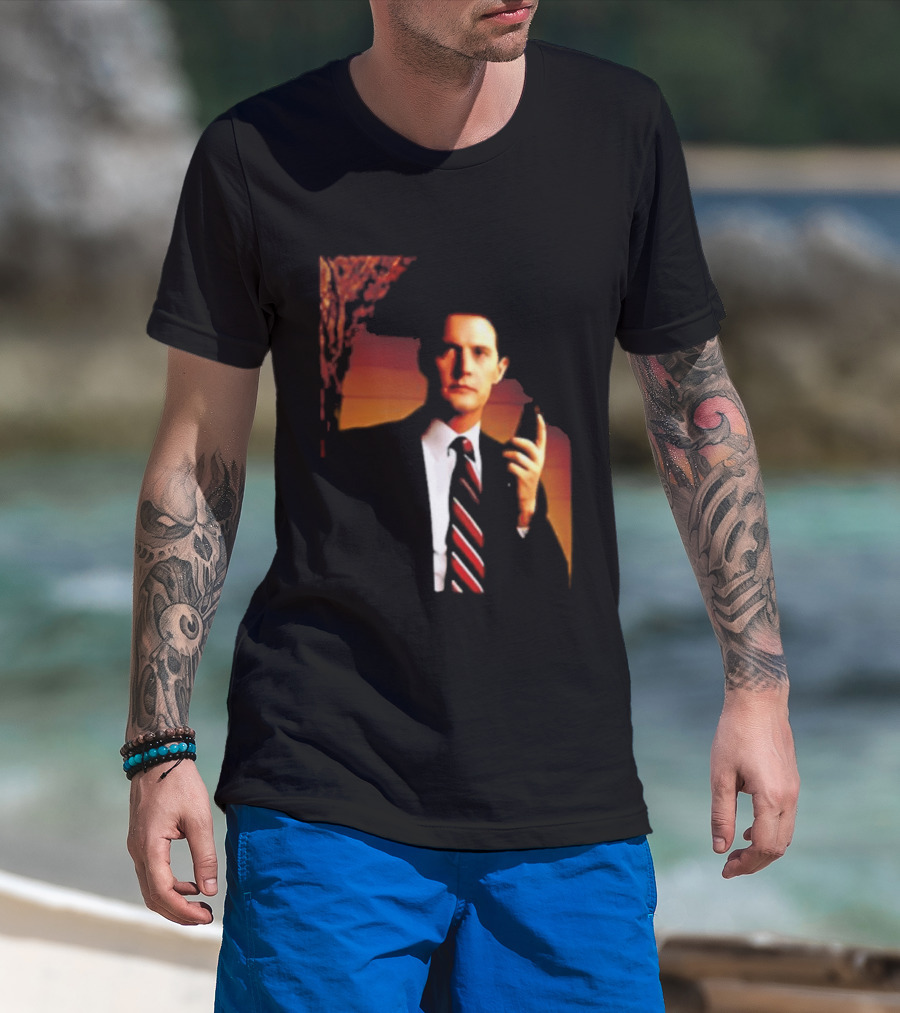 Dale Cooper Twin Peaks Iconic Red Room Aesthetic T-Shirt