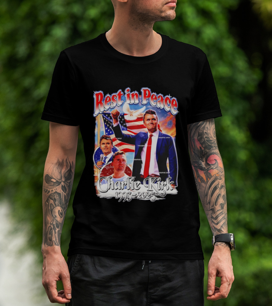 RIP Charlie Kirk Rest In Peace Memorial 1993 2025 T-Shirt