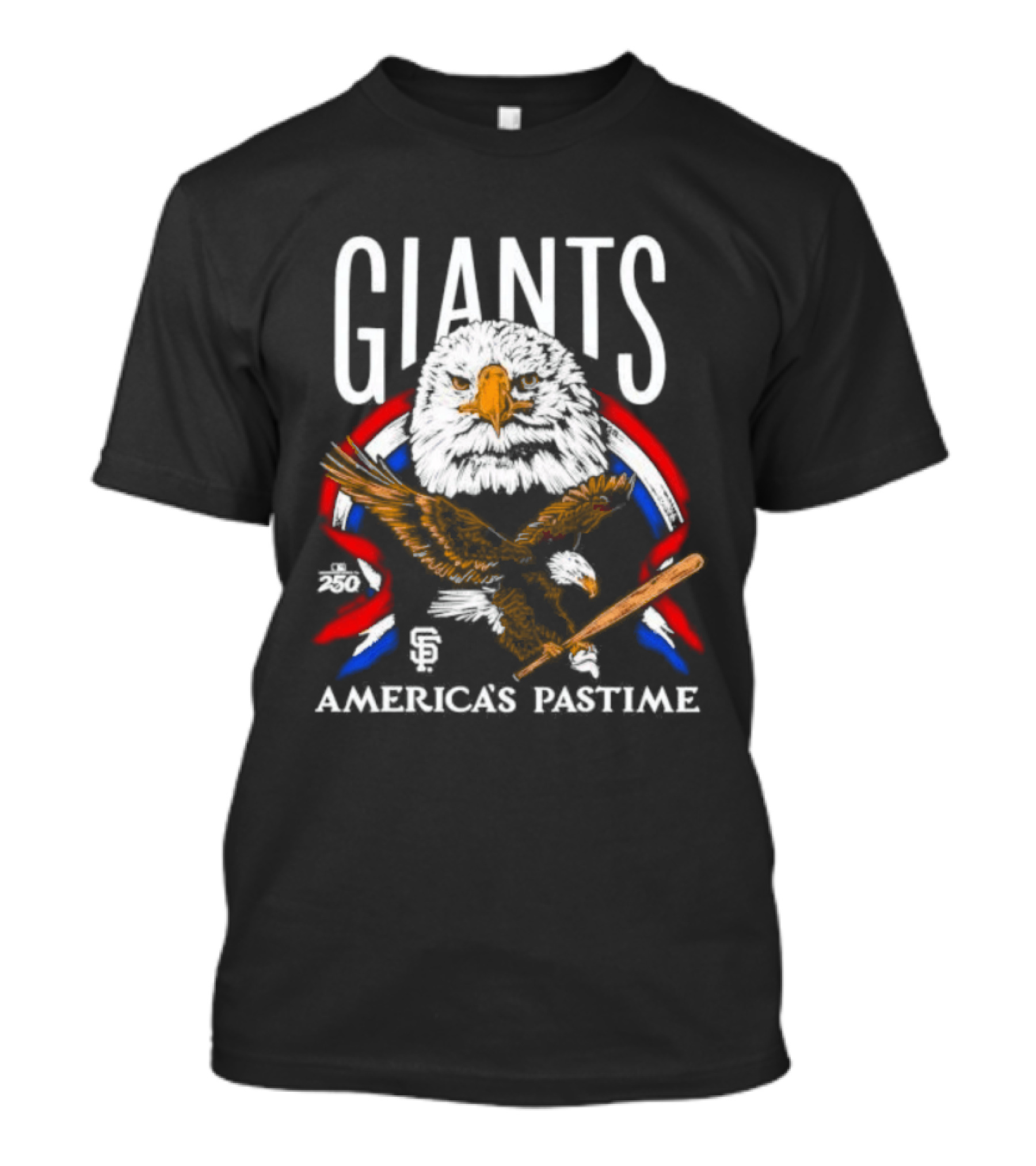 San Francisco Giants America's Pastime Eagle 250th Celebration T-Shirt
