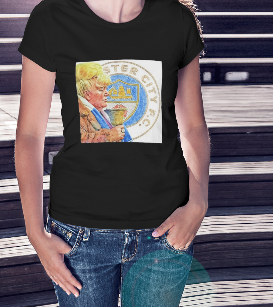 Helen The Bell Manchester City FC Icon With Fan And Club T-Shirt